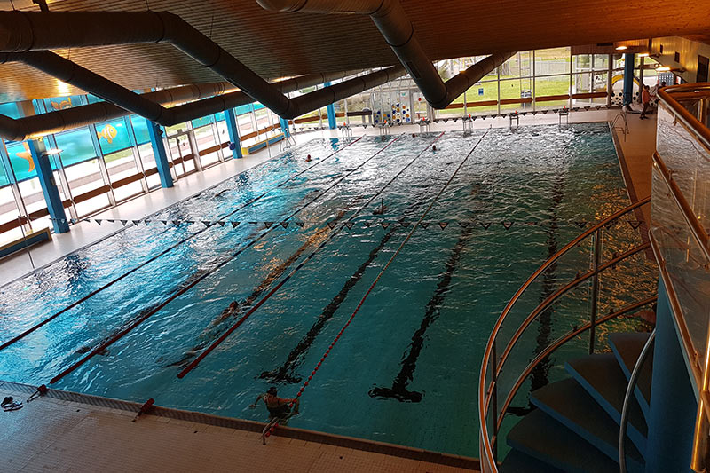 View from above of the indoor swimming pool 02.