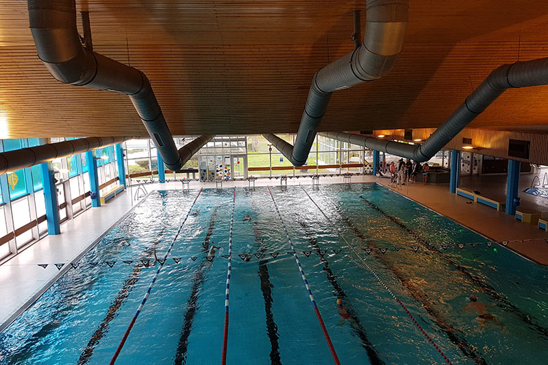 View from above of the indoor swimming pool 01.